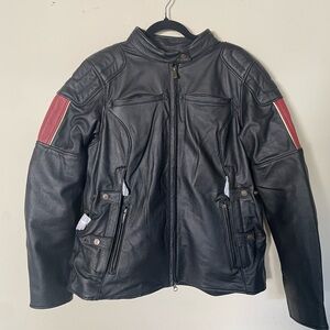 Women's Harley Davidson 120th Anniversary Nostalgia Triple Vent System Leather